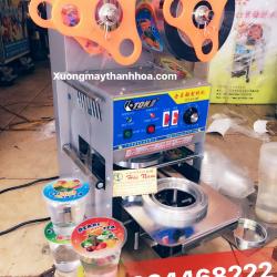 Máy hàn dập nắp ly trà sữa