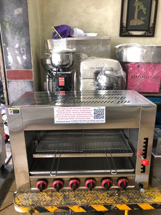 Bếp Nướng Hải Sản 6 Xò Chân Cao ( GAS)
