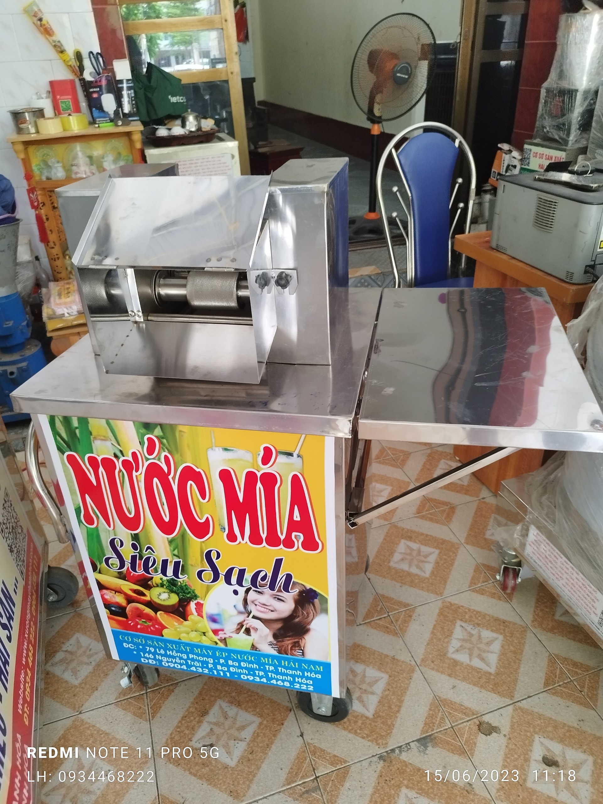 máy ép mía siêu sạch nửa liền bàn